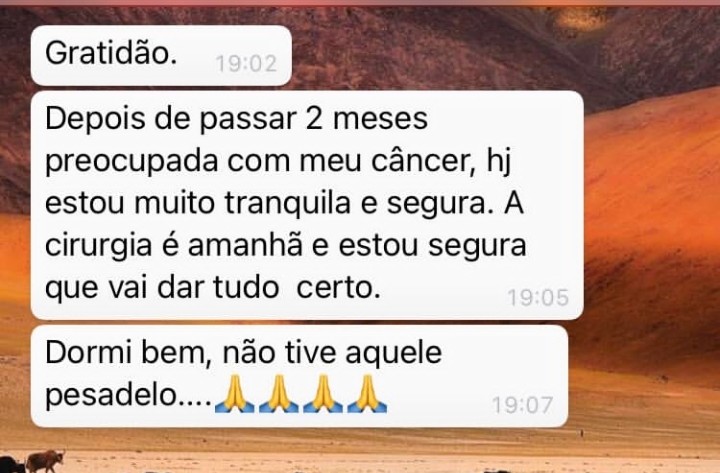 Depoimento: tranquilidade, seguranca e descanso